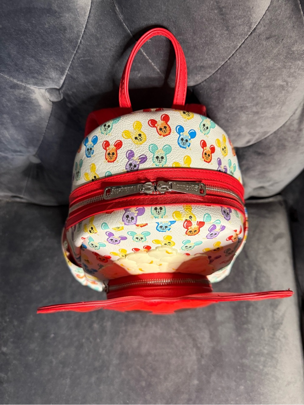 Loungefly Disney Parks Mickey Balloon Popcorn mini backpack (desired collectible - Picture 6 of 13